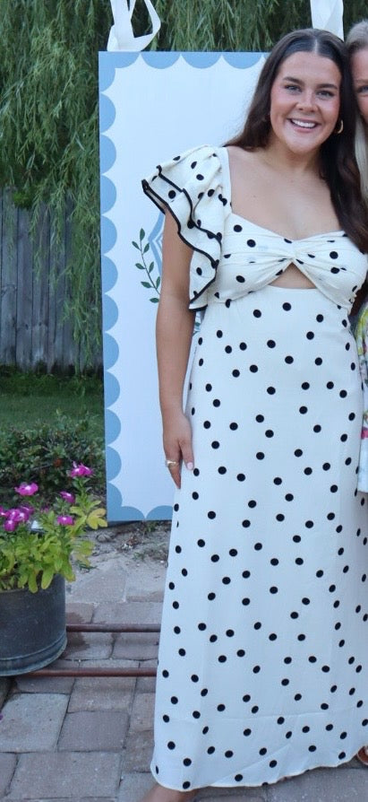 Dotted Up Midi Dress